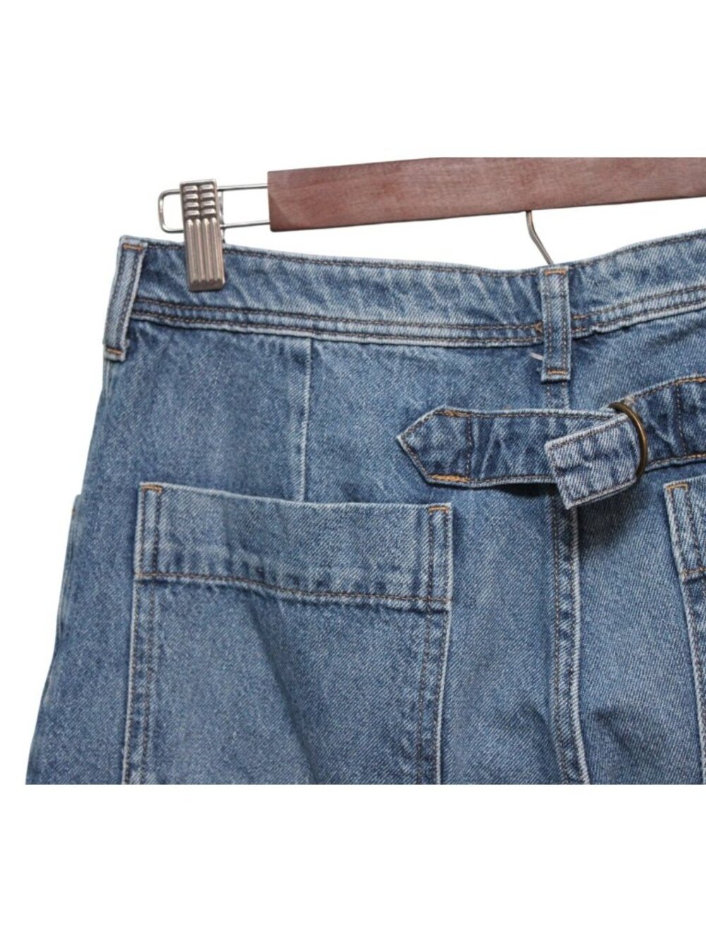Anthropologie Pilcro Jeans Size 28 Relaxed Wide Leg Tapered Baggy Denim Boho - Picture 11 of 14